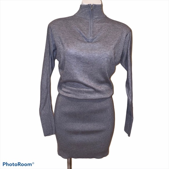 White House Black Market Dresses & Skirts - White House black market gray sweater dress XS